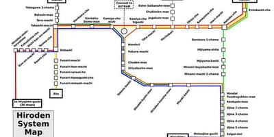 Mappa di jr hiroshima