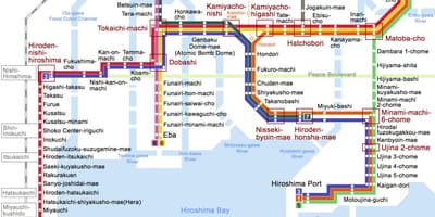 Stazione Jr hiroshima mappa